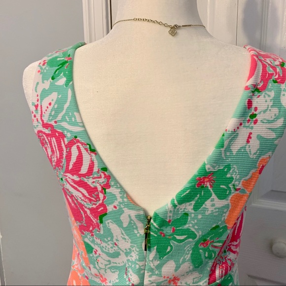 Lilly Pulitzer Sleeveless Floral Shift Dress Small - Picture 5 of 6